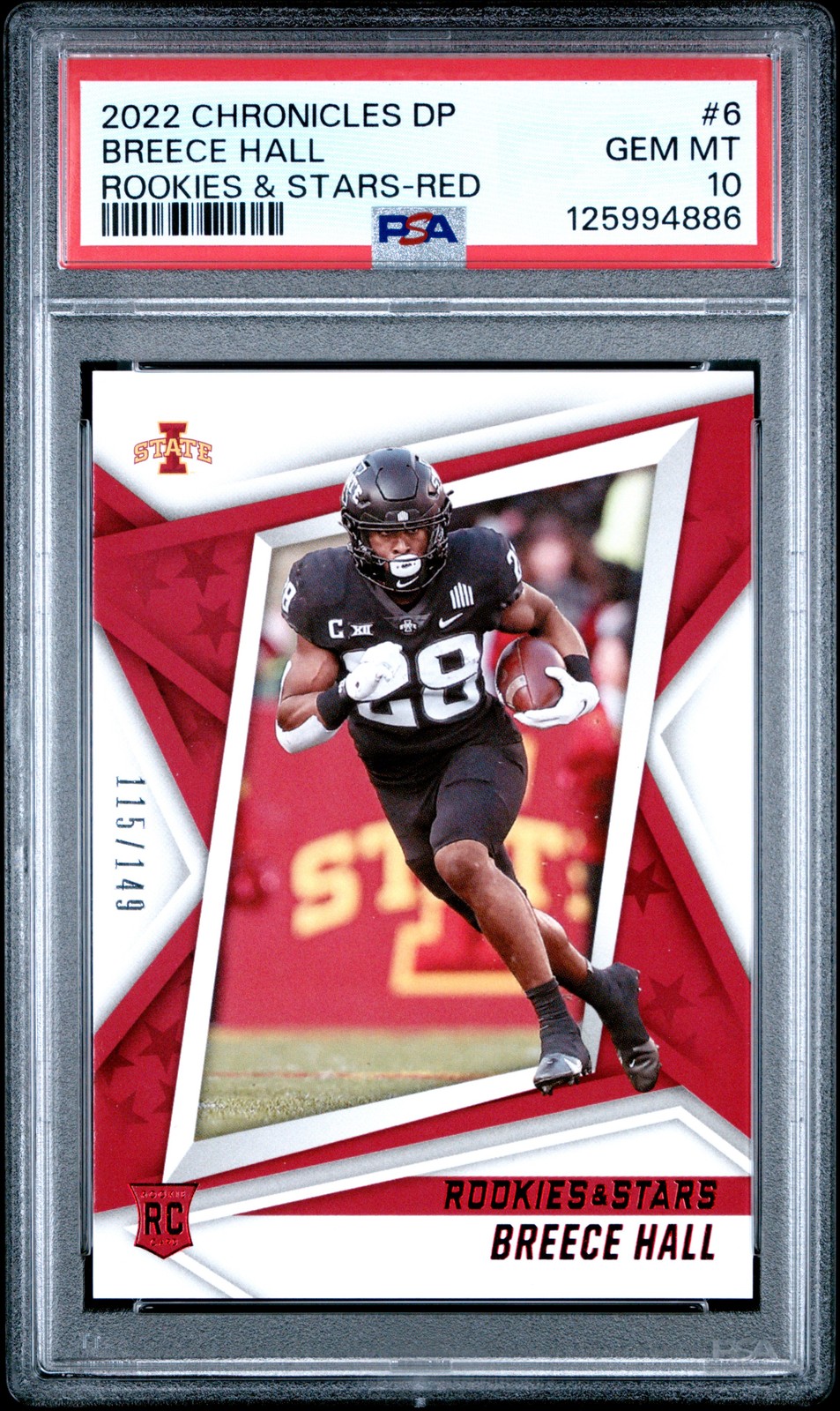 Breece Hall Panini Chronicles Draft Picks Rookies & Stars #6 Red