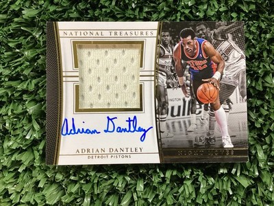 Adrian Dantley 2015-16 National Treasures Night Moves Patch Auto /49 Pistons 