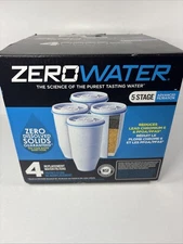 4 ZeroWater Official 5-Stage 0 TDS Replacement Filter IAPMO Certified, ZR-006