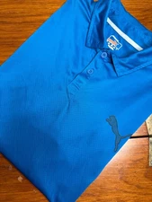 Puma Men's Polo Shirts Short Sleeve Quick Dry Casual Golf Size Large