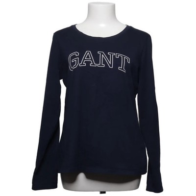 GANT, Langarmshirt, Größe: M, Blau, Baumwolle, Print, Damen #dmt
