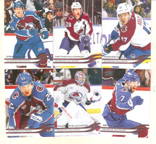 Colorado Avalanche 2025-26 Upper Deck Series 1 Base Team Set -- 6 Cards