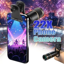 Universal 22X Zoom Cell Phone Camera Lens for iPhone Samsung Monocular Telescope