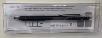 KITERA LIFT+ Mechanical pen 0.5mm Black Body LI2500.05-BK Made In Japan New