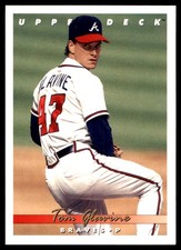 Tom Glavine 1993 Upper Deck #75 Braves MLB READ FREE SHIPPING AutographDen