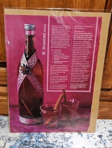 Vintage Festive Magazine Print Ad Russian Sbitan Drink Recipe