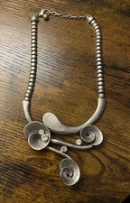 Heavy Chunky Steampunk Statement Necklace 150 Grams