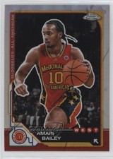 2025 Topps Chrome McDonald's All American Refractor Amari Bailey #99 16wc