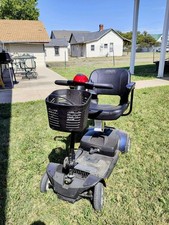 Vive 4 Wheel Electric Powered Heavy Duty Compact Wheelchair Device - Blue