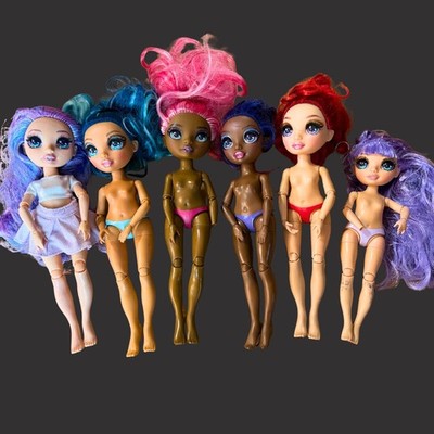 Rainbow High Fashion Doll Lot, Set of 6, Skyler, Violet, Daria Articulated Doll