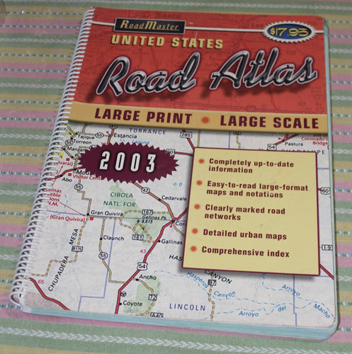RoadMaster 2003 Large Print United States Road Atlas vintage spiral excellent