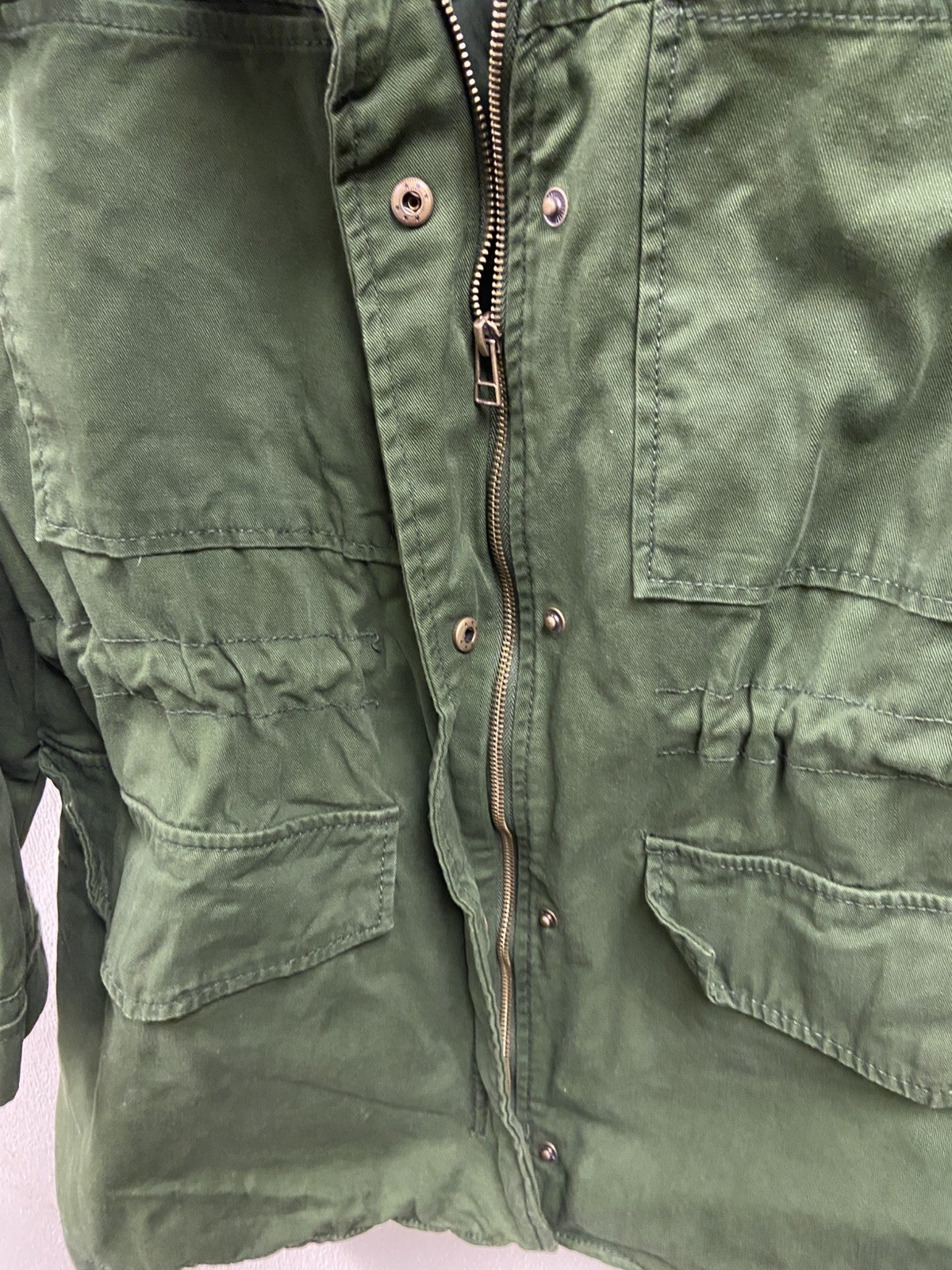 Womens Small Jacket Universal Thread Olive Green … - image 4