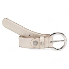 GIANNI CHIARINI Women's Leather Belt 100-115 Beige - 99037-06GRNMAR-L