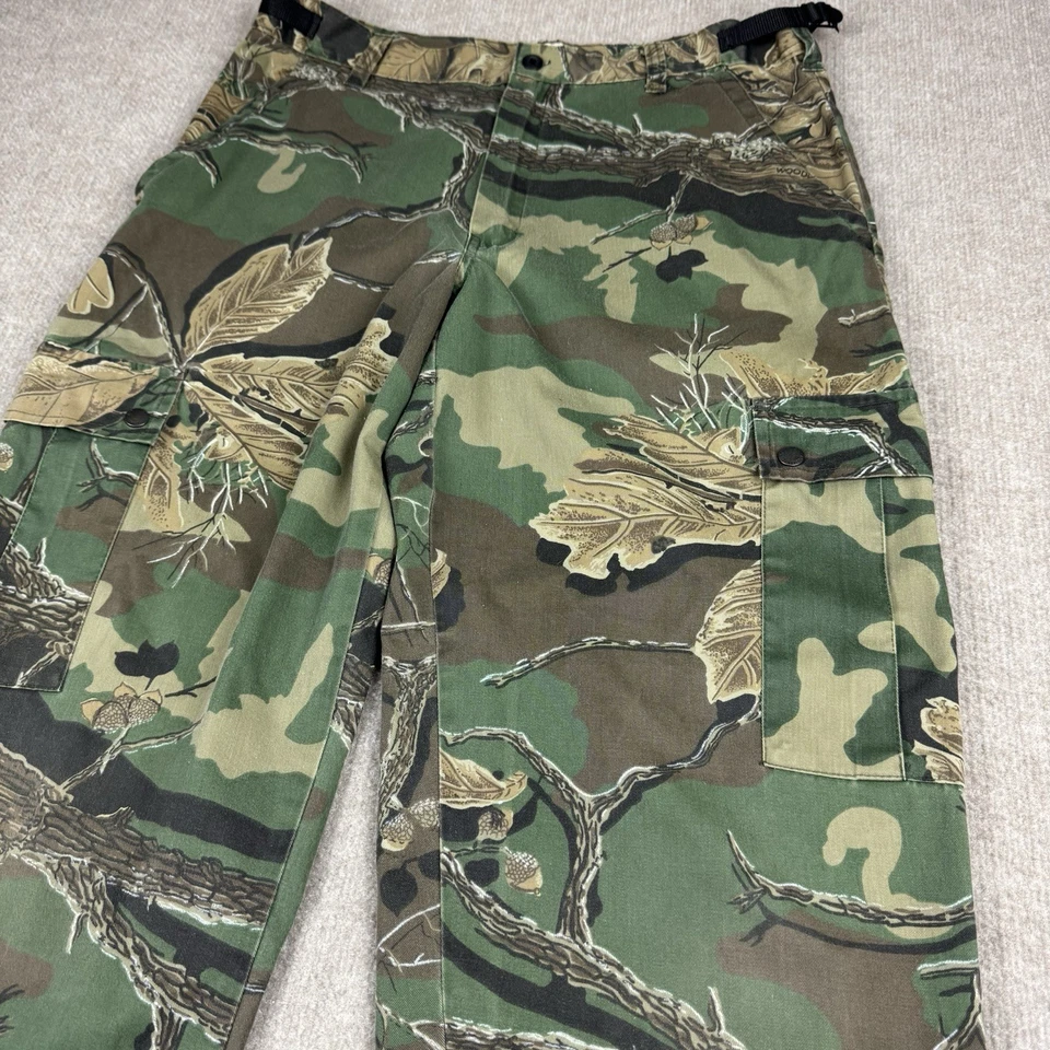 Pantalones de caza cargo vintage del Territorio del Noroeste OG Woodland Plus camuflados para hombre 36x31 Foto 3 de 4