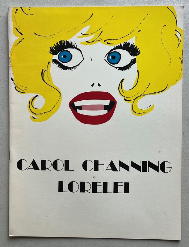 Lorelei 1973 Musical Theatre Program Carol Channing Dody Goodman Hirschfield