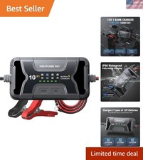 Marine Battery Charger 10X1: 1-Bank 10A Onboard Battery Charger