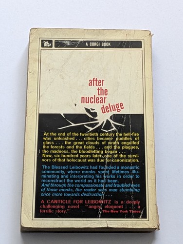 Walter M. Miller A Canticle for Leibowitz Vintage Sci Fi Corgi paperback 1963 - Imagen 2 de 10