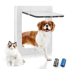 Plastic Dog Door , Weatherproof Pet Door for Petite to Medium Dogs, Cats or O...