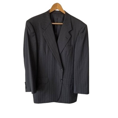 Hickey Freeman Boardroom Blazer Sports Coat Suit Jacket Wool 42Reg Two Button