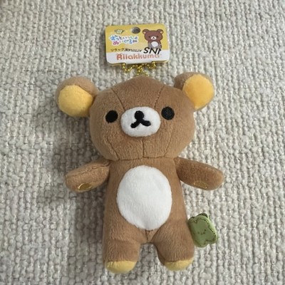 San-X Rilakkuma Mochi Mochi Plush Mascot Keychain Rilakkuma Hanging Stuffed Toy