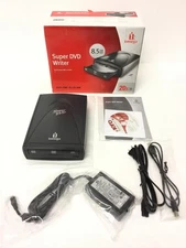 NEW IOMEGA DVDRW20X-U2U Dual Format Super DVDRW Drive USB 2.0 w/AC Adapter,QTY