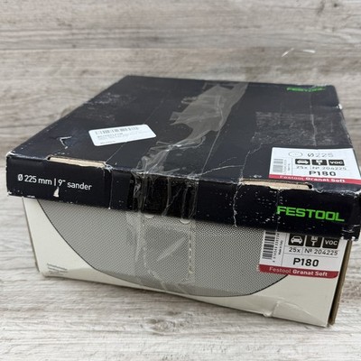 Festool 204225 Soft Sanding P180 Grit 25x (90mm) Diameter Abrasive