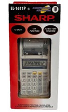 Sharp EL-1611P Calculator, Ac/battery Powered Ac Adaptor Included, New