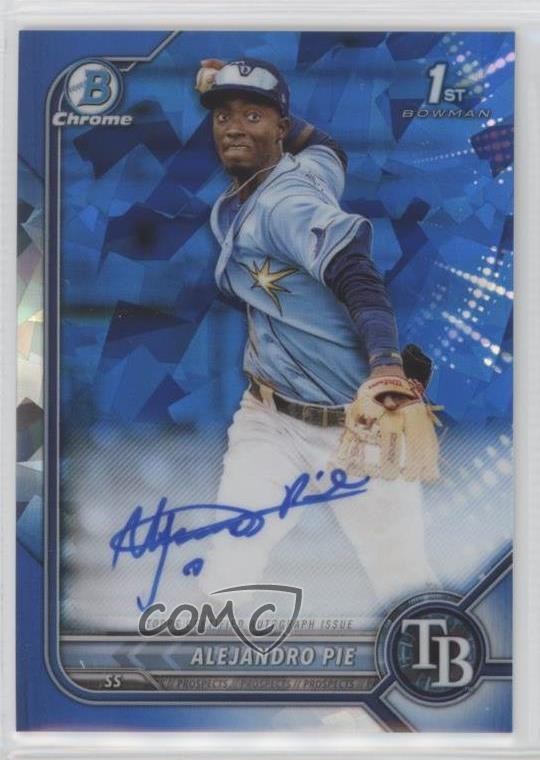 2022 Bowman Sapphire Edition Chrome Prospects Alejandro Pie #BSPA-AP Auto 04lr