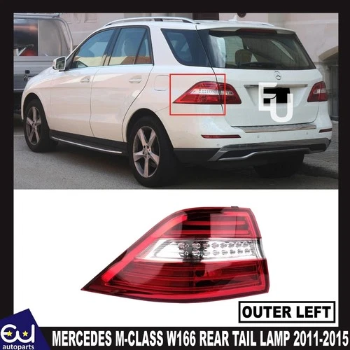 FOR MERCEDES M CLASS W166 LED LEFT NS PASSENGER REAR OUTER TAIL LIGHT LAMP 11-15