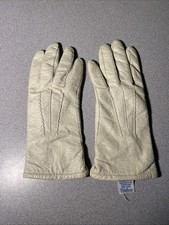Vintage Fownes Handcrafted Genuine Leather gloves 6.5 Rare White