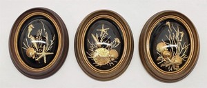 3 - Vintage Flora-Hawaii 24K Gold Coated Sea Life Handcrafted in Maui Hawaii Art