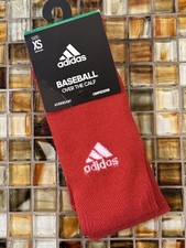 Adidas Baseball Over The Calf Compression Socks NWT XS Youth Shoe Size 9C-1Y