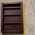 Wood Wall-Mount Display Cabinet for Collectible Spoons, with door, 27 slots — photo 4