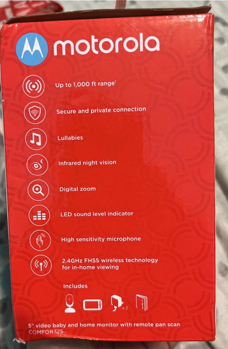 Motorola Comfort75 Wireless Video Baby Monitor NEW In Box