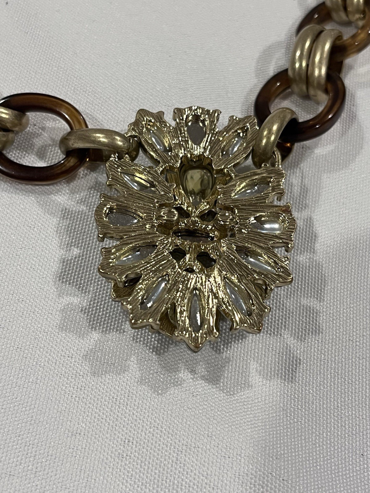 Cookie Lee Necklace Statement Abstract Rhinestone… - image 14