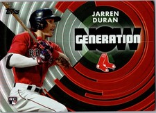 2022 Topps #GN-36 Jarren Duran Generation Now Black #/299