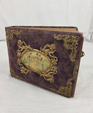 Antique Purple Velvet Victorian Photograph Album Photos