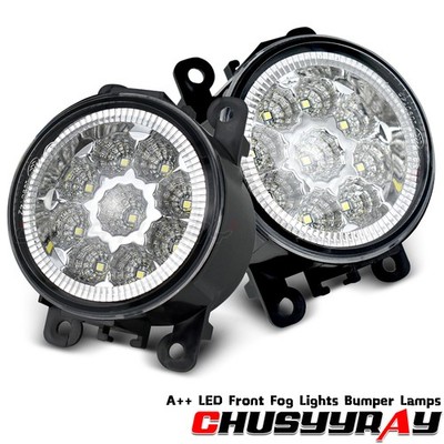 Pair Bumper LED Fogs Driving Lamps WHITE For 2014-2020 Infiniti Q50 QX60 QX80