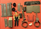 Vintage GI Joe WHALE HOVERCRAFT Parts Original 1984 Hasbro Vane Turret CUTTER