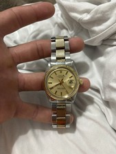  Rolex Datejust 1601 36mm 14k Gold Stainless Oyster Bracelet Automatic Watch