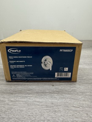 PROFLO PF7600SCP Alvord Pressure Balanced Valve Trim Only - Chrome *Scratches*