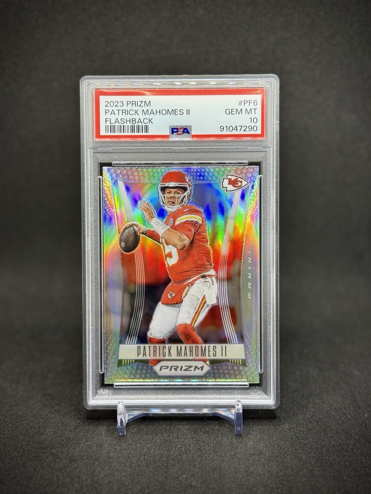 Patrick Mahomes 2023 Panini Prizm Flashback Prizm SP PSA 10 Kansas City Chiefs