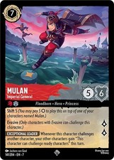 Disney Lorcana TCG - Archazia's Island Mulan Imperial General Super Rare 141/204