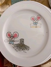 KINDERGESCHIRR😍TELLER "MAUS"🐁 VON SELTMANN WEIDEN LUSTIGES PORZELLAN ❤️ HÜBSCH