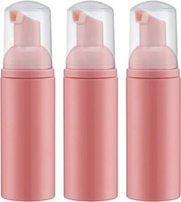 Foam Pump Bottle Pink , Empty Travel Size Foam Dispenser Pump for Soap Shampoo,