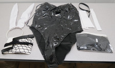 Playboy Bunny Costume Black White with accessories - XL - 31" waist