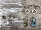 Unmarked Test Sterling Silver Jewelry Making Craft Lot Pendants Findings 17.56g — photo 3
