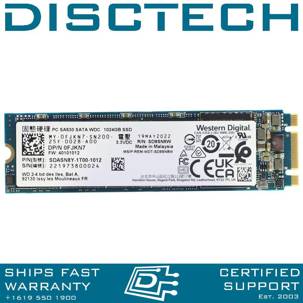 専用Western Digital 4TB SA530 SATA SSD 2点 Western Digital SA530 SDASN8Y-1T00-1012 Dell FJKN7 1TB M.2 2280