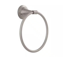 Glacier Bay Constructor Wall Mounted Towel Ring in Brushed Nickel Free US Ship