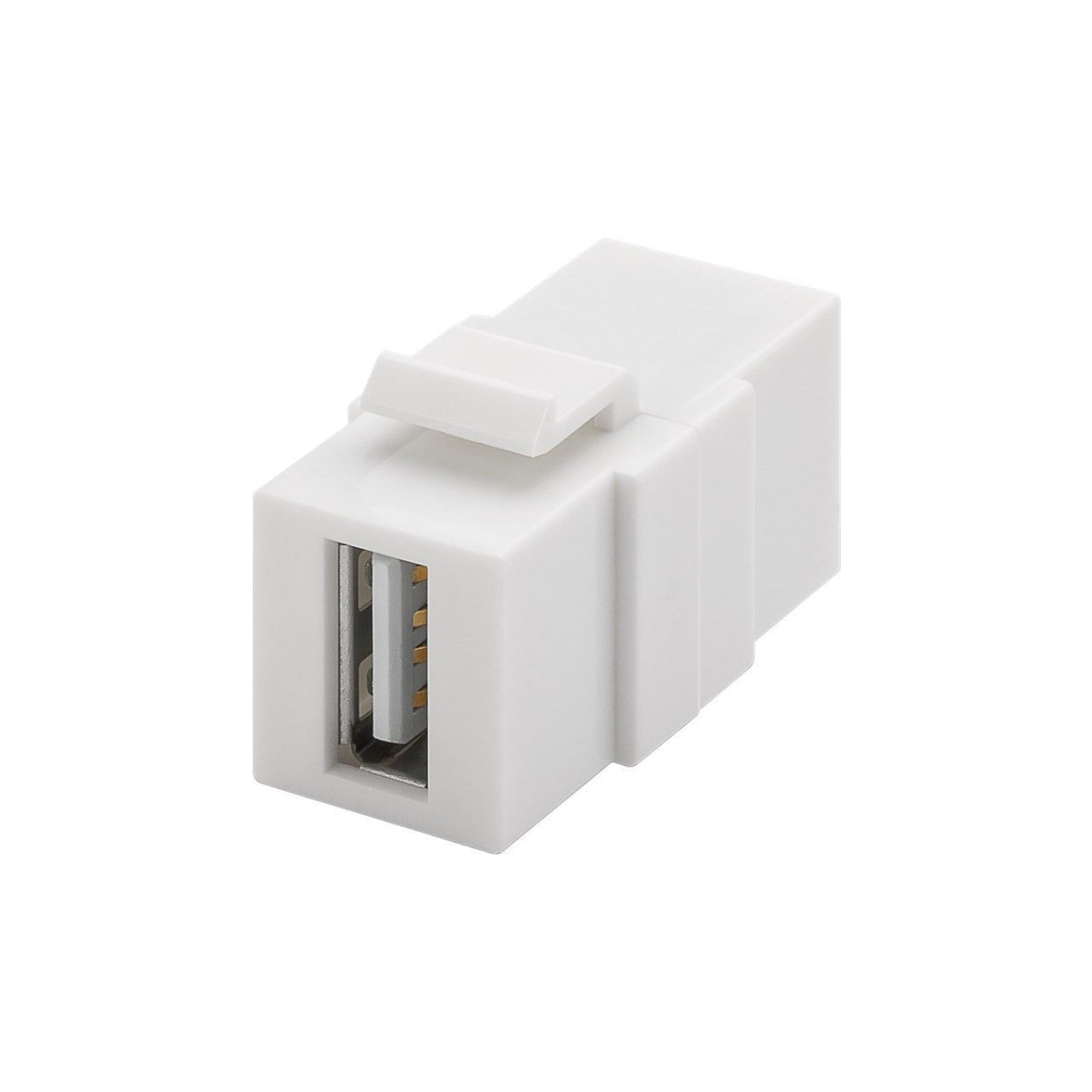 Goobay Keystone USB 2.0 Hembra/Hembra Blanco - Imagen 3